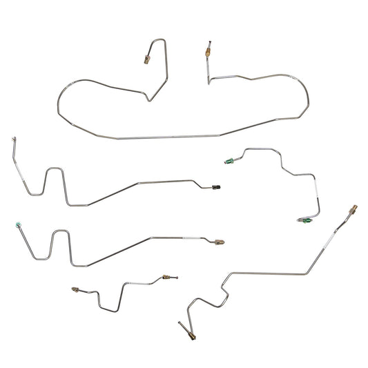 WKT0354SS- 03-05 Dodge Ram 2500/3500, 4wd, AWABS, Front Brake Line Kit; Stainless - SSTubes