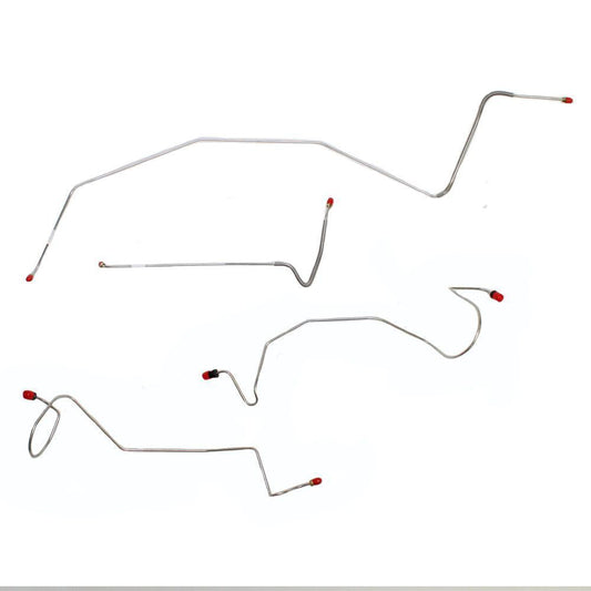WKT7802SS- 78 W-150 4wd, Front Brake Line Kit; Stainless - SSTubes