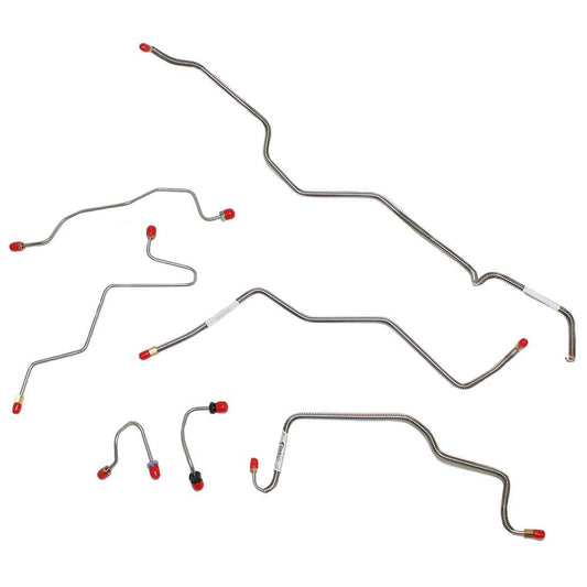 WKT9201SS- 81-92 W-250, 4wd, RWABS, Front Brake Line Kit; Stainless - SSTubes