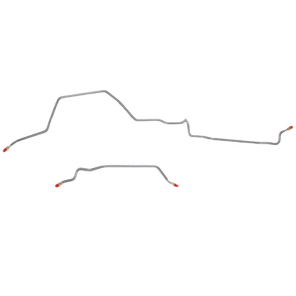 WRA9802OM- 98-01 Dodge Ram 2500 w/ Manual Trans & 3500 ALL, Drum Brakes, Rear Axle Brake Lines; Steel - SSTubes