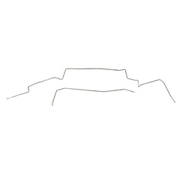 YGL7305OM- 72-74 Mopar A-Body; 2pc 1/4" Return Fuel Line, (Check Valve in Front Section as Original), 111" Wheel Base; Steel - SSTubes