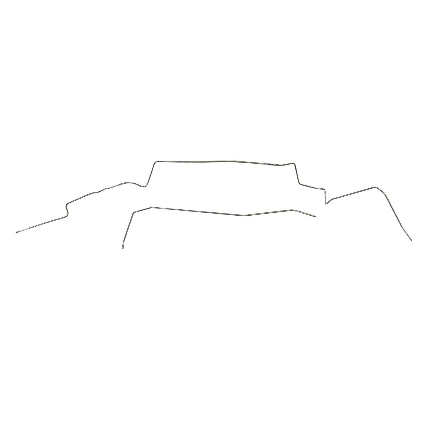 YGL7305SS- 72-74 Mopar A-Body; 2pc 1/4" Return Fuel Line, (Check Valve in Front Section as Original), 111" Wheel Base; Stainless - SSTubes