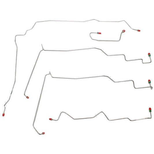 YKT0101SS- 01-06 Sebring Convertible, w/ AWABS, 4w Disc; Front Brake Line Kit; Stainless - SSTubes