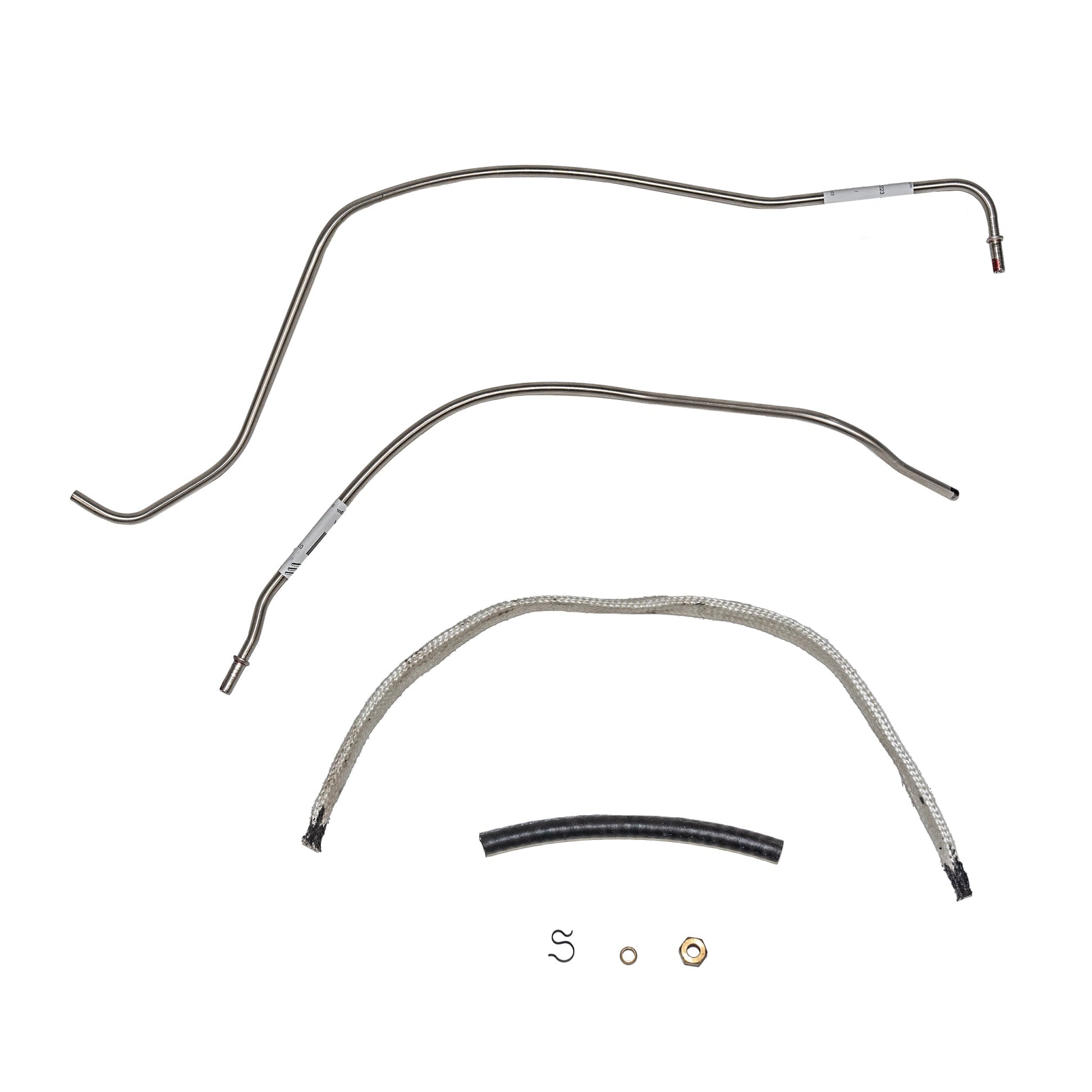 ZCH6801SS- 68-69 Fairlane, Torino, Mustang & Cougar 428 Cobra Jet; Choke Tube Kit Tube Passes Over Valve Cover; Stainless - SSTubes