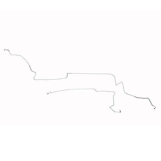 ZIN8702OM- 87-93 Ford Mustang Intermediate Brake Line; w/o Sub-Frame Connectors; Steel - SSTubes
