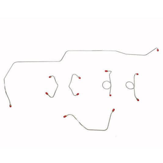 ZKT6503SS- 65-66 Ford Mustang w/ Disc Brakes, 6pc Brake Line Set; Stainless - SSTubes