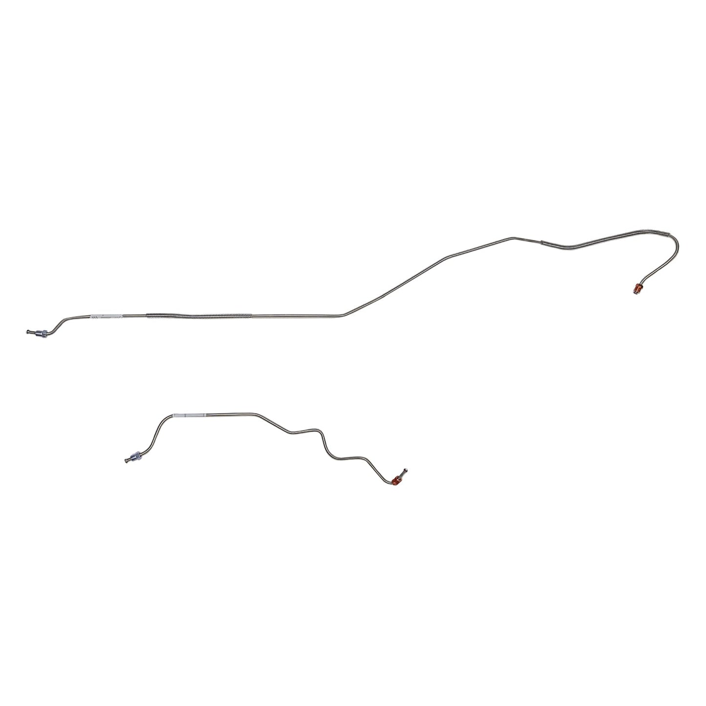ZRA7003SS- 70 Ford Mustang, 9" Rear Axle; 2pc Rear Axle Brake Line Set; Stainless - SSTubes