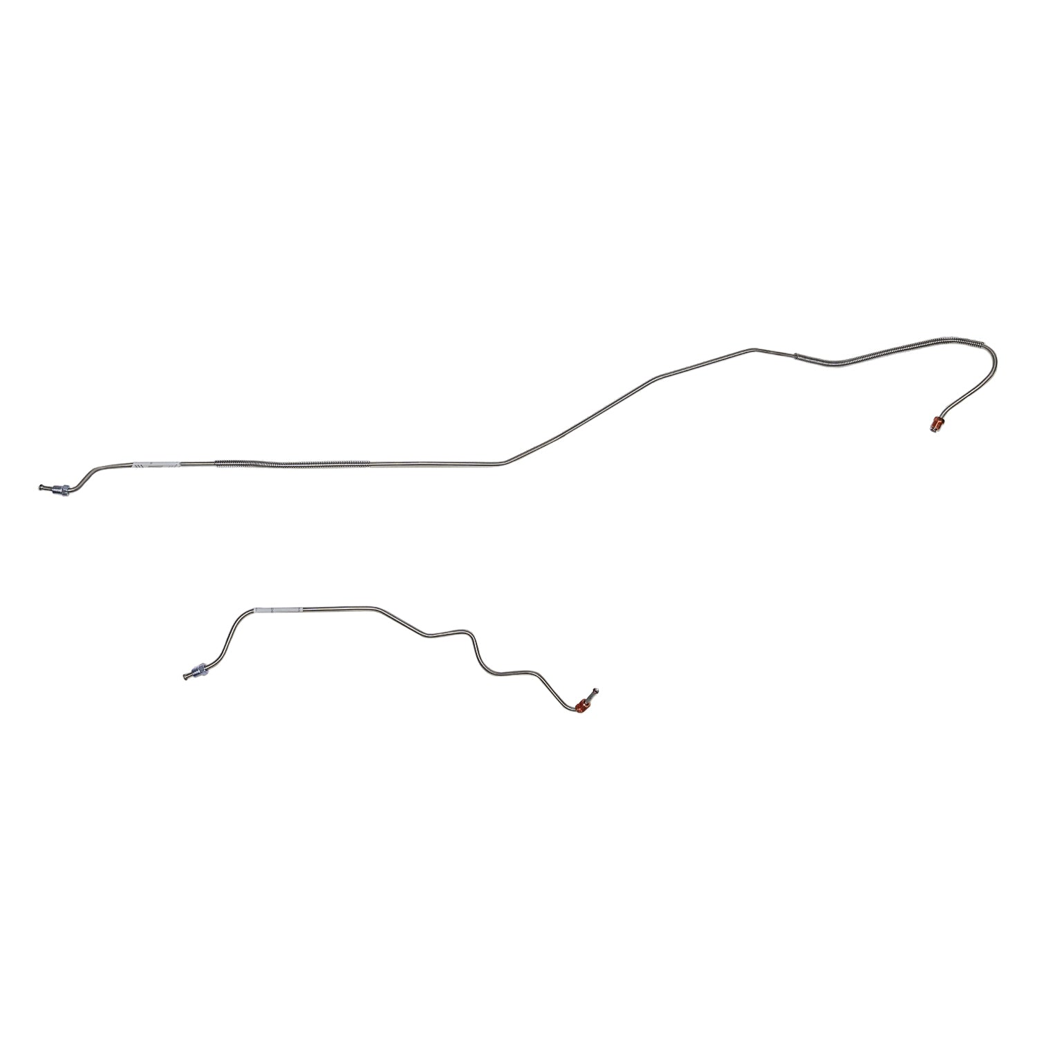 ZRA7003SS- 70 Ford Mustang, 9" Rear Axle; 2pc Rear Axle Brake Line Set; Stainless - SSTubes