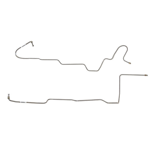 ZTC6602SS- 66 Ford Mustang, 8cyl. C4 2pc Transmission Cooler Line Set; Stainless - SSTubes