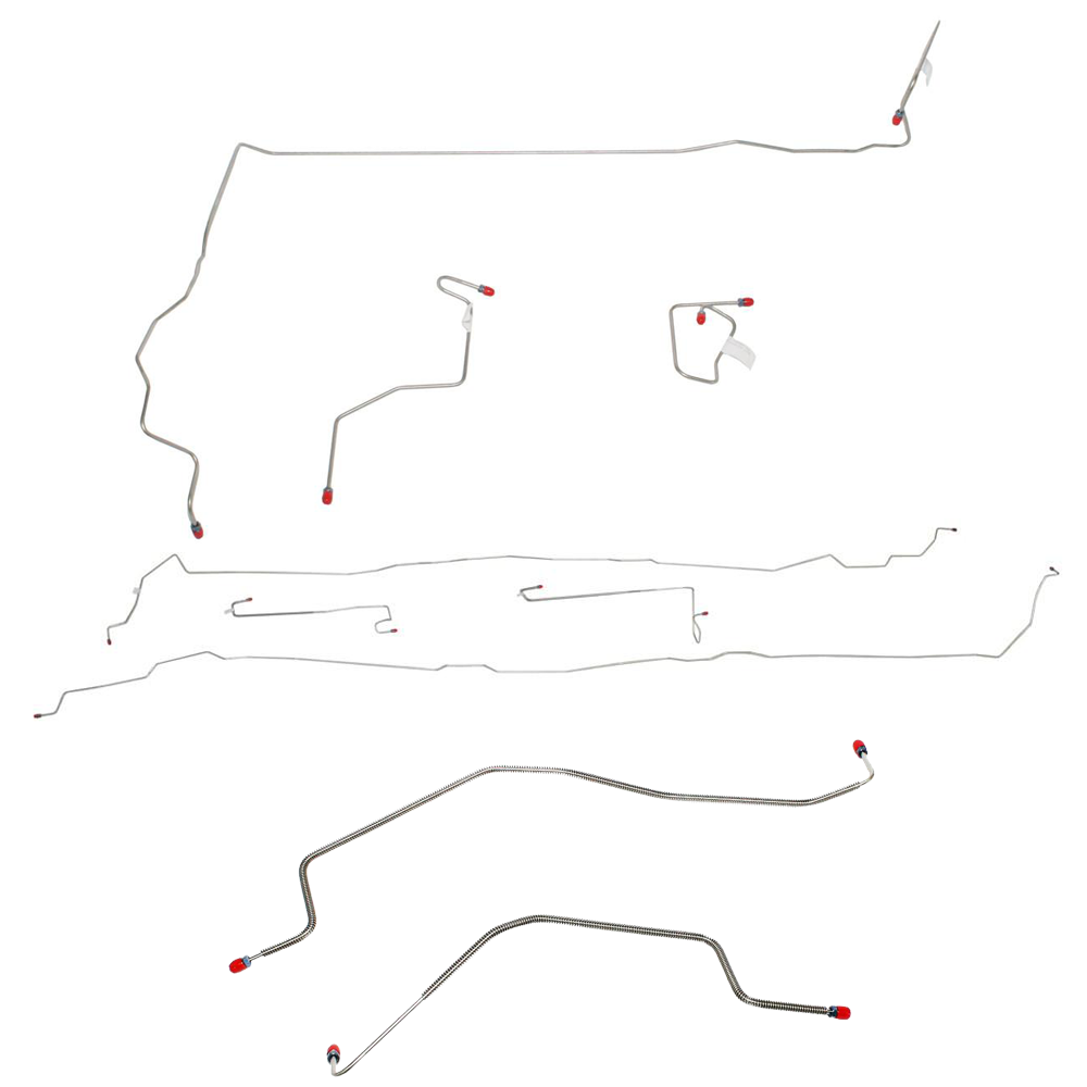 CBK0067SS - 06-10 Hummer H3; Complete Brake Line Kit; Stainless - SSTubes