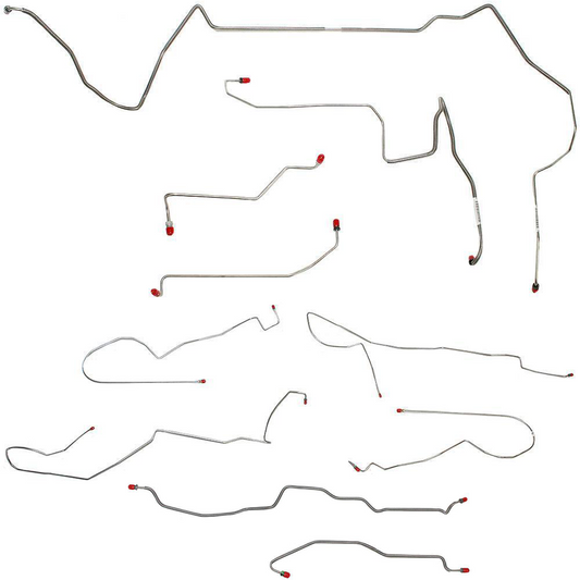 CBK0252OM - 95-97 Camaro, Traction Control; Complete Brake Line Kit; Steel - SSTubes